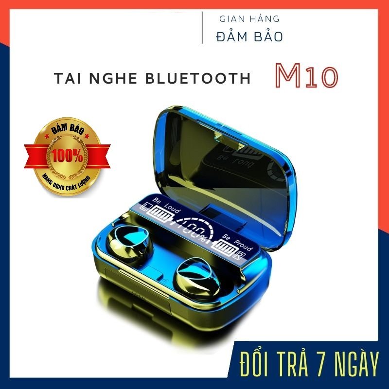 Tai Nghe Bluetooth M10 Pro Tai Nghe Không M10 Pro Phiên Bản Nâng Cấp Pin Trâu, Nút Cảm Ứng Tự Động Kết Nối