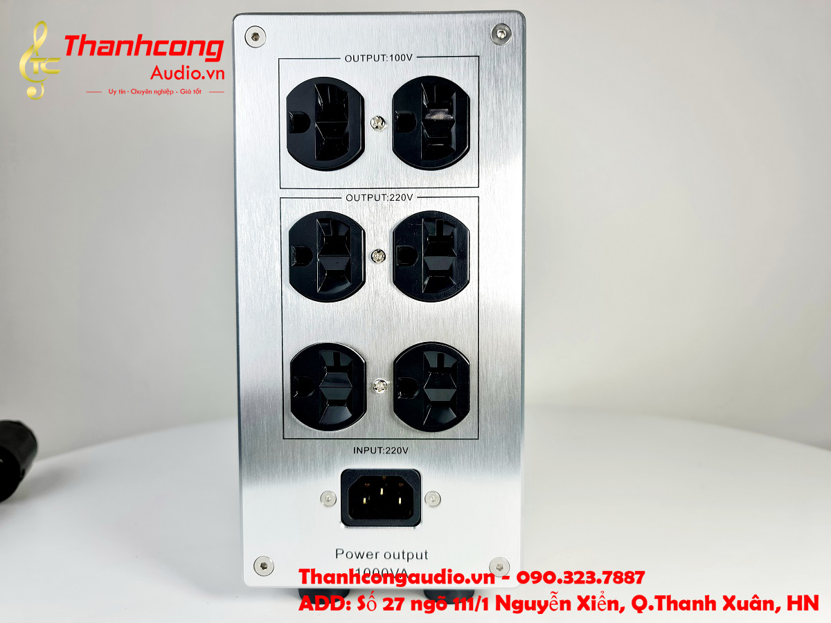 ( Ảnh thật). Biến áp cách ly PLITRON Salzer 1000w CANADA ( 220v và 100v).