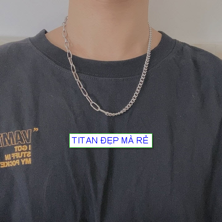 Eye pendant chain male titanium wire type 2 eyelets-commitment 1 Đổi 1 if rust