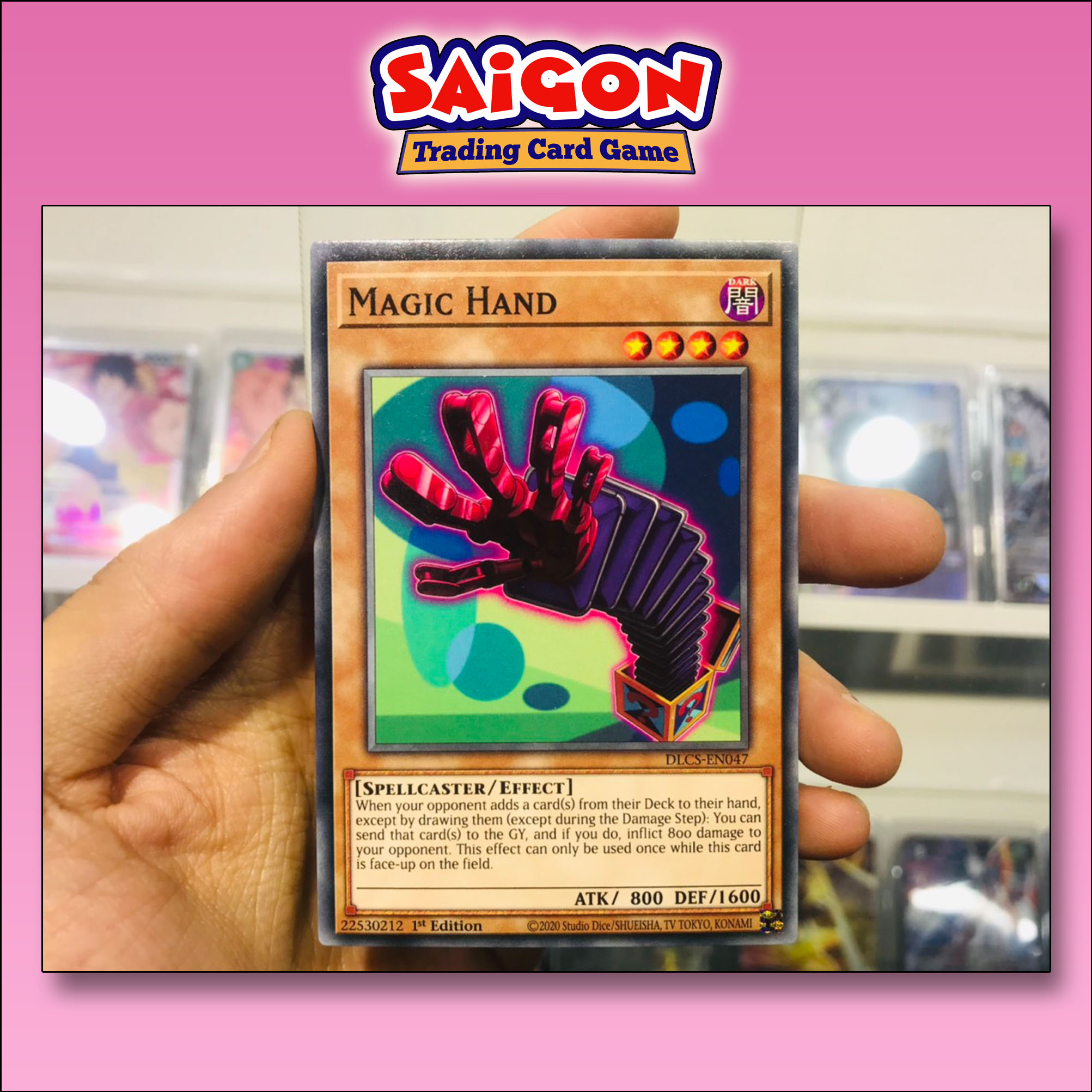 Thẻ bài yugioh mã dlcs-en047 - magic hand - common - 1st edition
