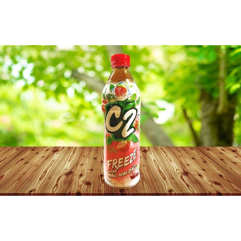 [ Giá tốt  ] Thùng C2 Dâu Anh Đào trà đen 24 chai 455ml