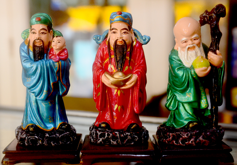 [HCM]Bộ tượng Tam Đa-Ba ông Phúc Lộc Thọ có đế cao 14cm-Nhiều mẫu