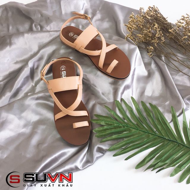 Sandal xỏ ngón đan dây chéo (vnxk)