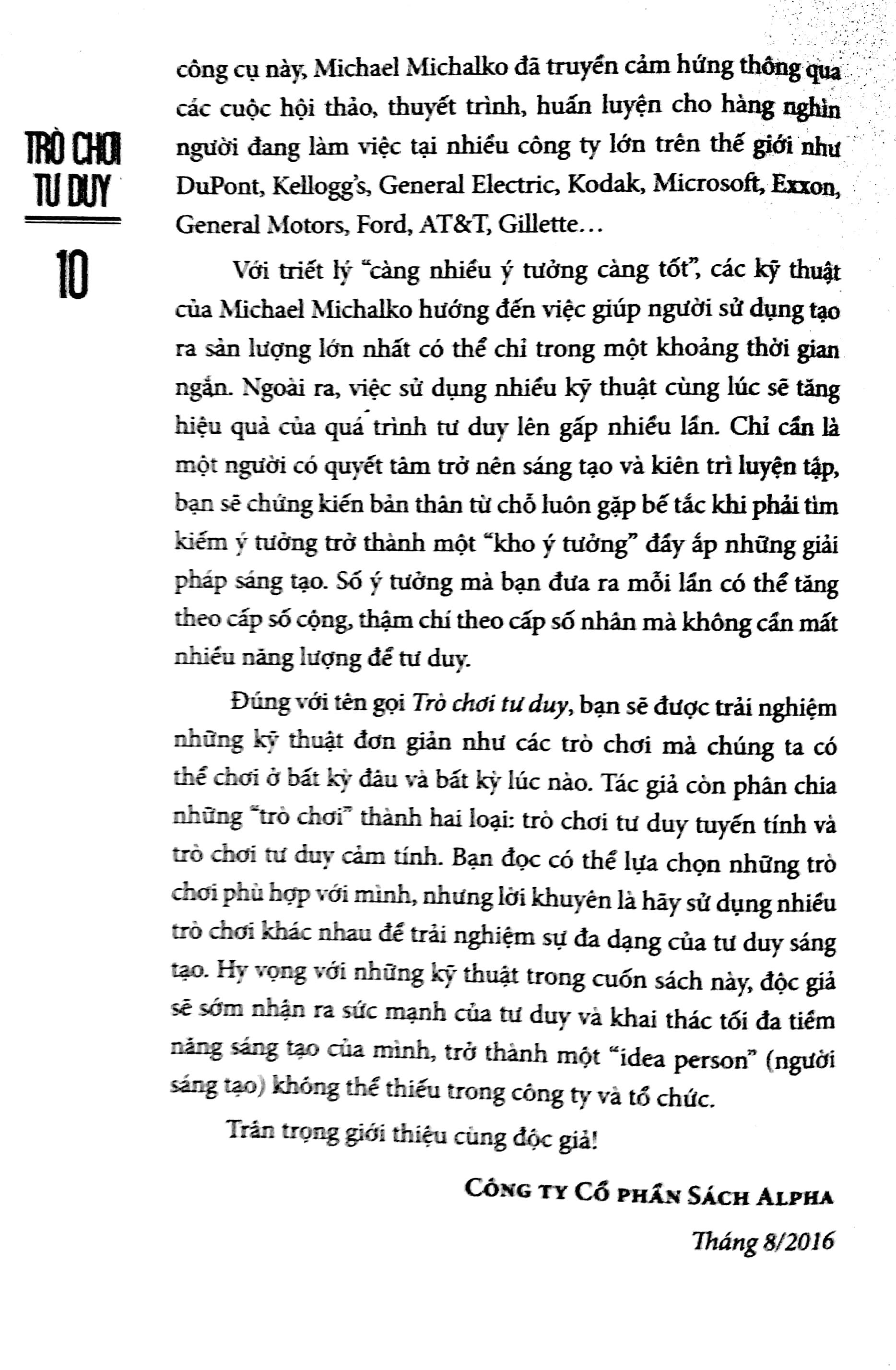 Sách - Trò chơi tư duy