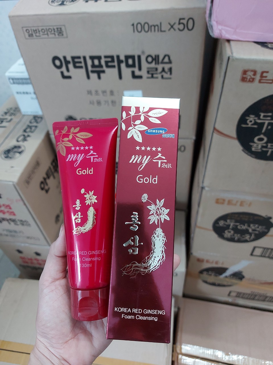 ☆SỮA RỬA MẶT HỒNG SÂM ĐỎ HÀN QUỐC MY GOLD