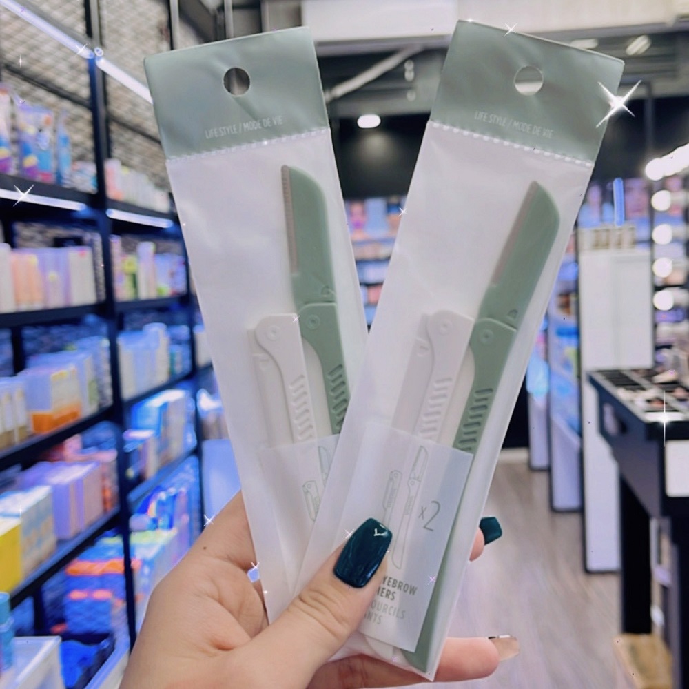 Gói 02 Dao Cạo Chân Mày The Face Shop Folding Eyebrow Trimmers