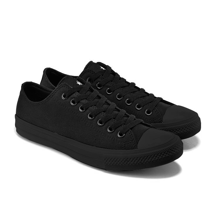 [HCM]Giày Sneaker Cổ Thấp CKII Nữ Màu Đen