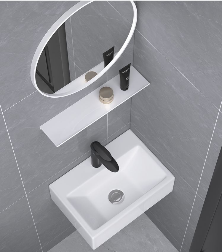 Chậu lavabo treo tường hoặc đặt bàn 40x30cm
