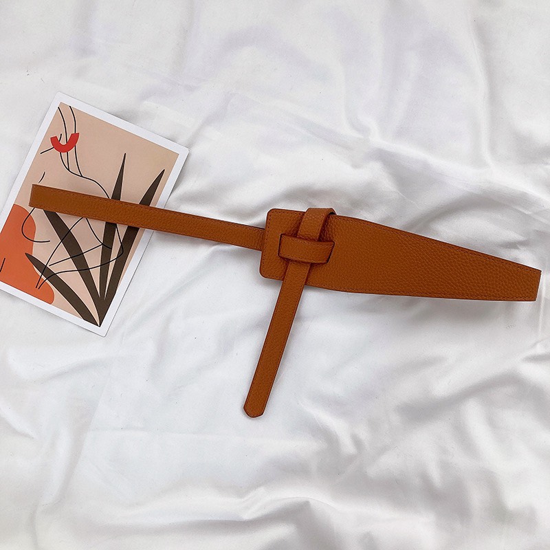 Korean-style jacket belt, Miss DV007 - Women's leather skirt belt, belted blazer vest