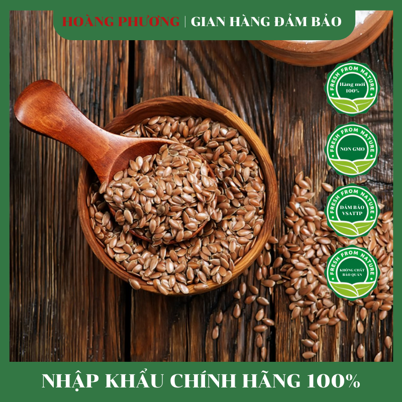 Hạt Lanh Ủ Tóc Canada 500G - Hạt Dinh Dưỡng Hoàng Phương