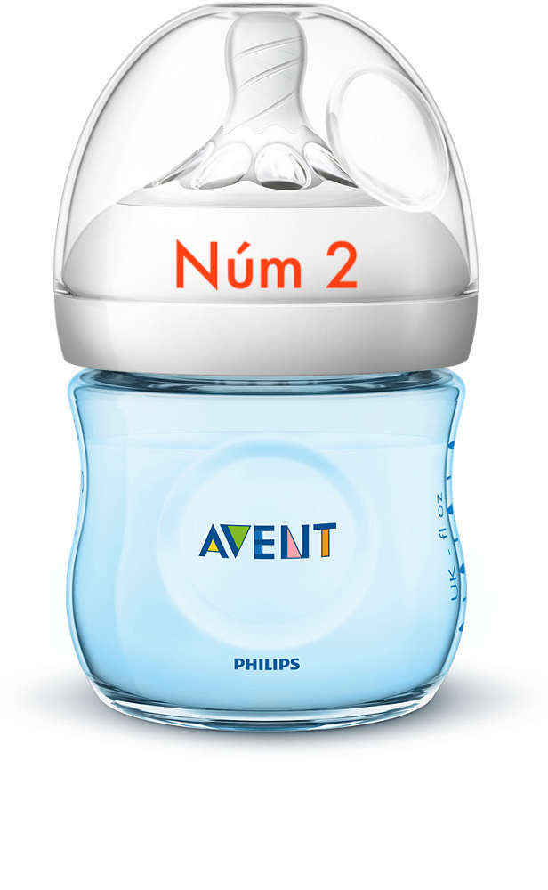 Bình sữa Philips Avent Natural 125ml xanh chọn núm