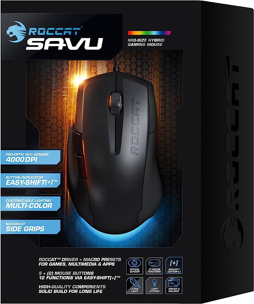 Chuột Roccat Savu (Đen)