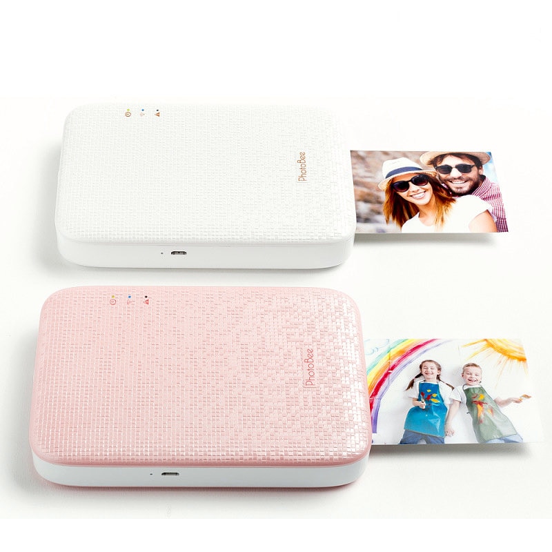 Home color photo printer mini portable handheld photo printer inkless printing PhotoBee Photo Printer IOS Printers #R25