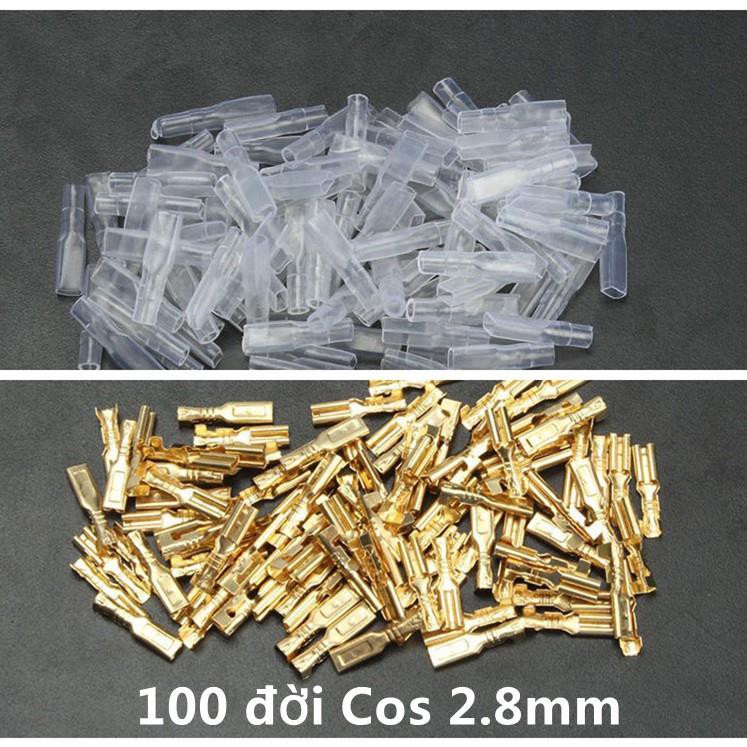 Bộ 100 đôi cos 2.8mm-cos xe máy - màu ngẫu nhiên