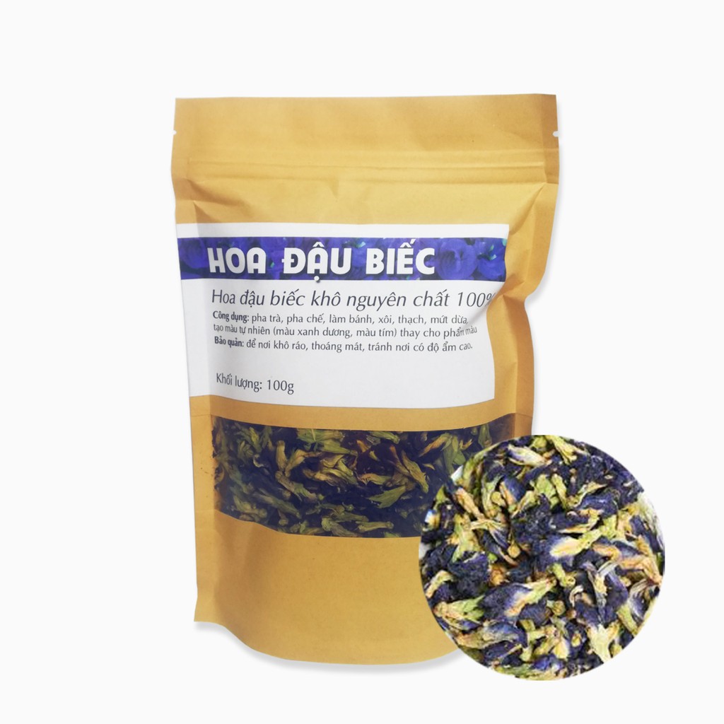 Hoa Đậu Biếc Sấy Khô (Nhà trồng) 200g