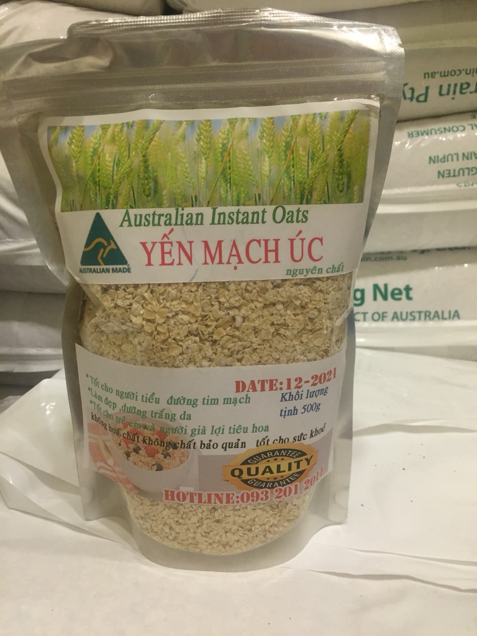 [HCM]YẾN MẠCH ÚC ăn liền 500G