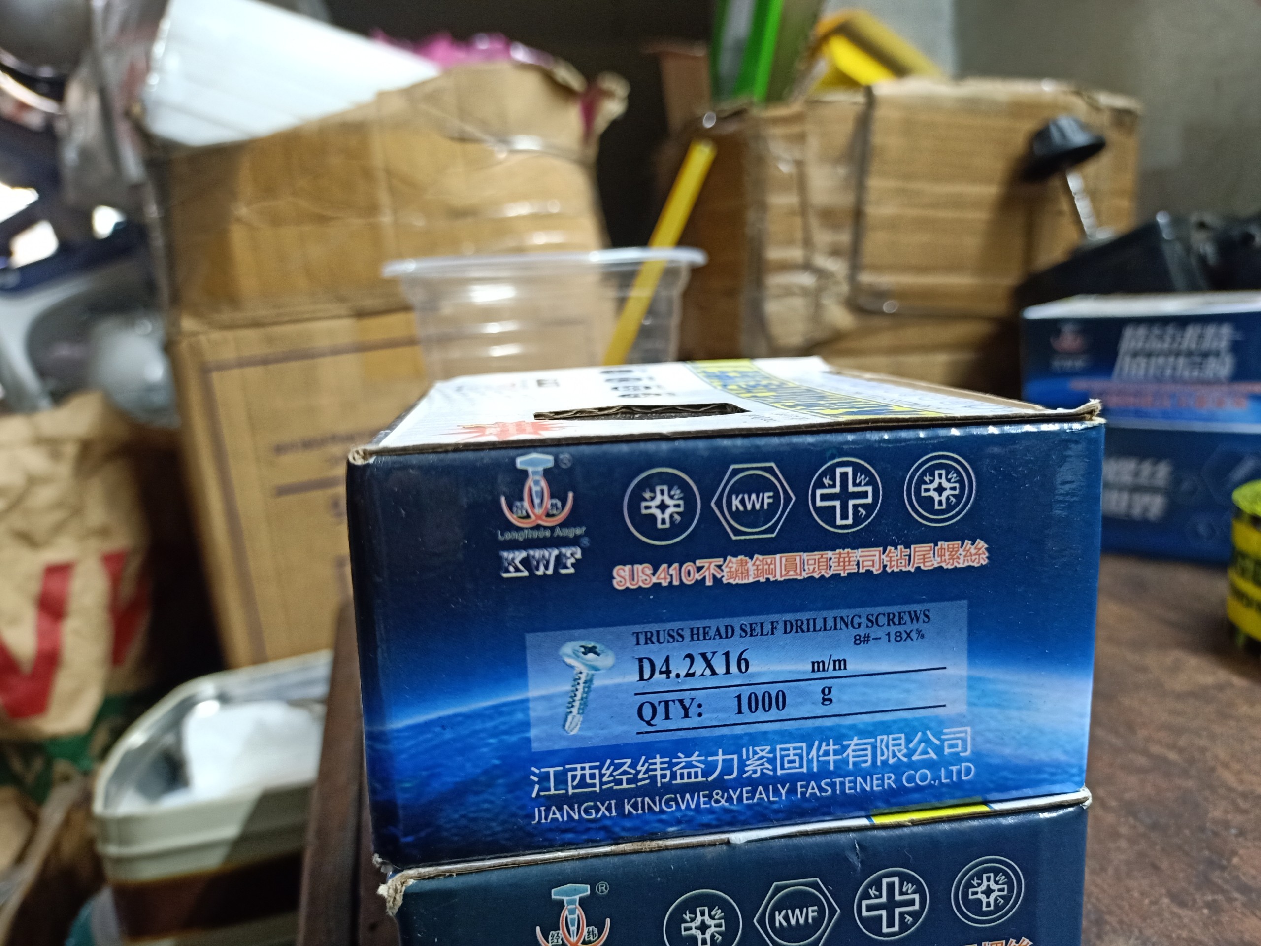 100G VÍT INOX TỰ KHOAN ĐẦU DÙ 1F3 - 4F