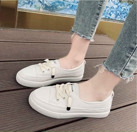 [SenXanh] Giày lười da mịn buộc dây đế cực êm