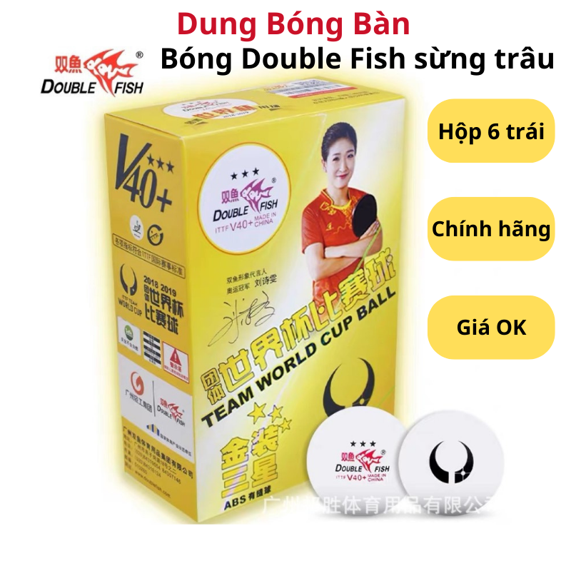 Banh bóng bàn Double Fish sừng trâu