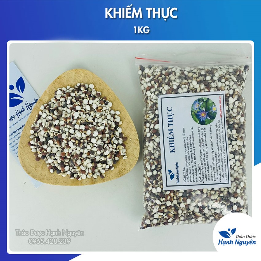 Khiếm thực khô 1kg, hạt khiếm thật, hỗ trợ bổ can thận, mạnh gân cốt, tăng cường sinh lý nam