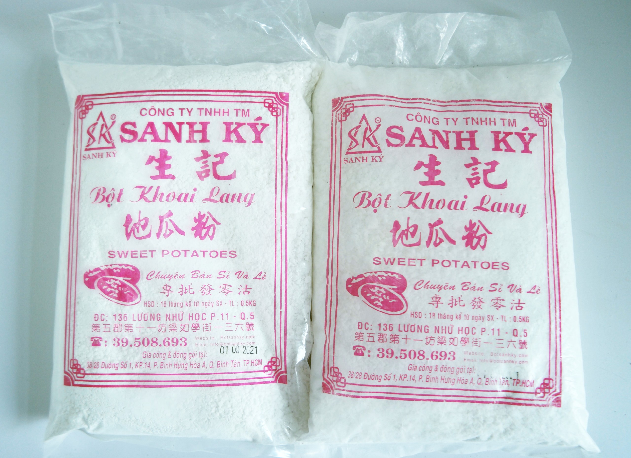 Bột khoai lang Sanh Ký bịch 500gr