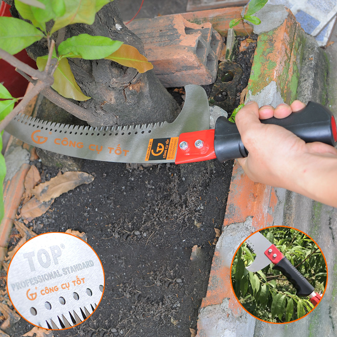 Cưa giật cành móc kép TOP LU-CM2D 600mm