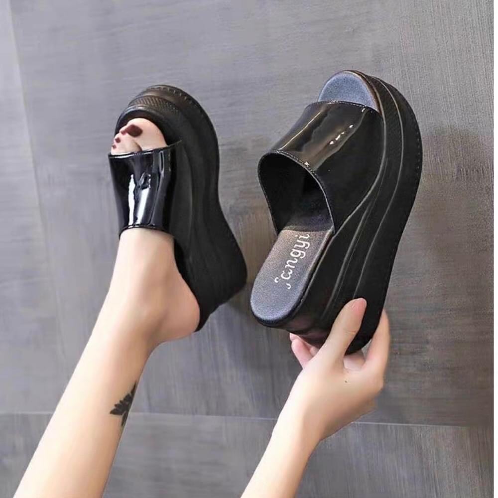 DÉP XUỒNG QUAI DA BÓNG 9P