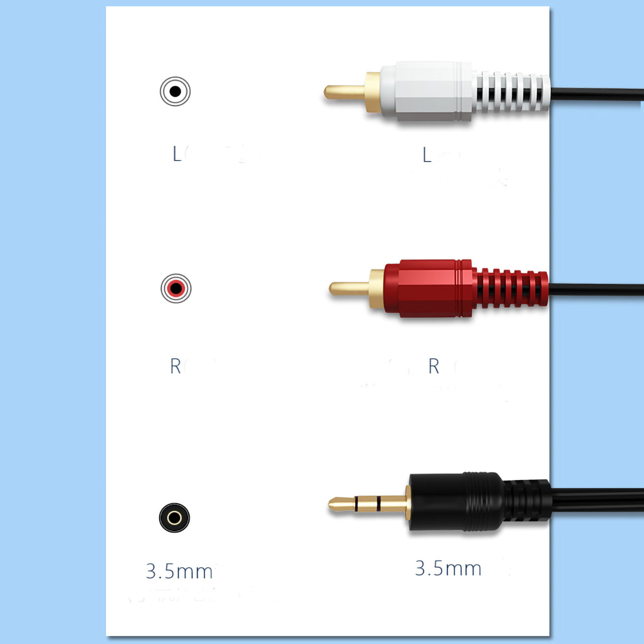 Jack 3.5 Ra Hoa Sen AV/RCA