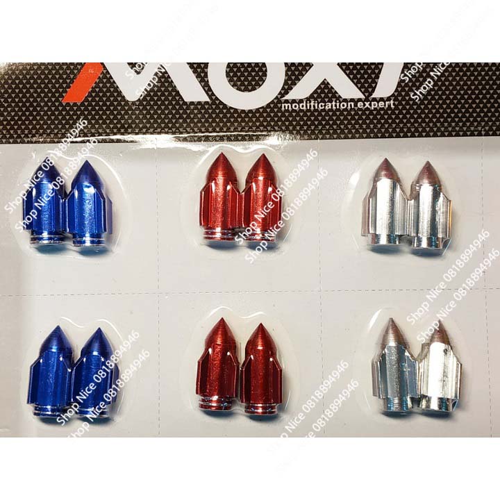 Ốc chân van xe máy nhôm CNC hình tên lửa giá 1 đôi