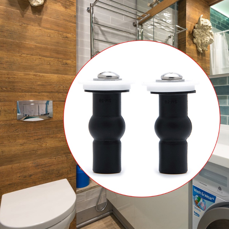 Bộ 2 ốc vít - chốt cao su cố định nắp bồn cầu