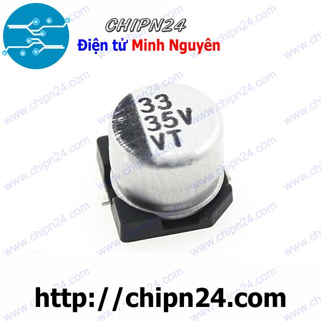 Tụ nhôm 33uf 35v 6.3x5.4mm