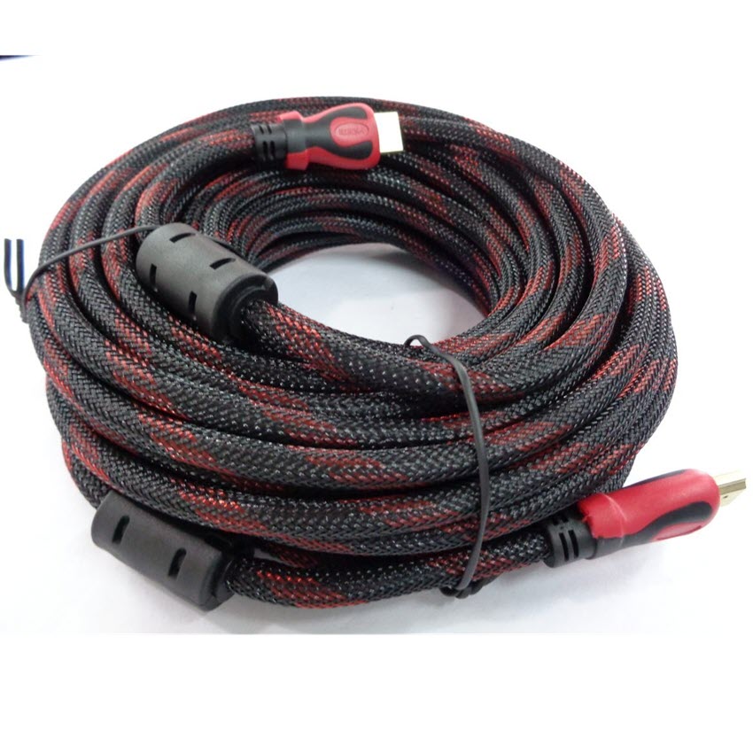 Cáp HDMI dài 30m dây lưới tròn