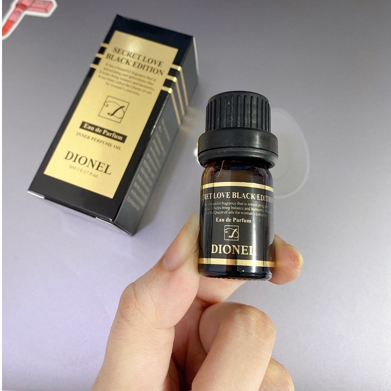 Nước hoa vùng kín dionel màu đen secret love eau de parfum 5ml - nước hoa vùng kính dionel - 8809221178299