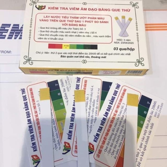 Set 3 que thử viêm âm đạo (kèm cốc)