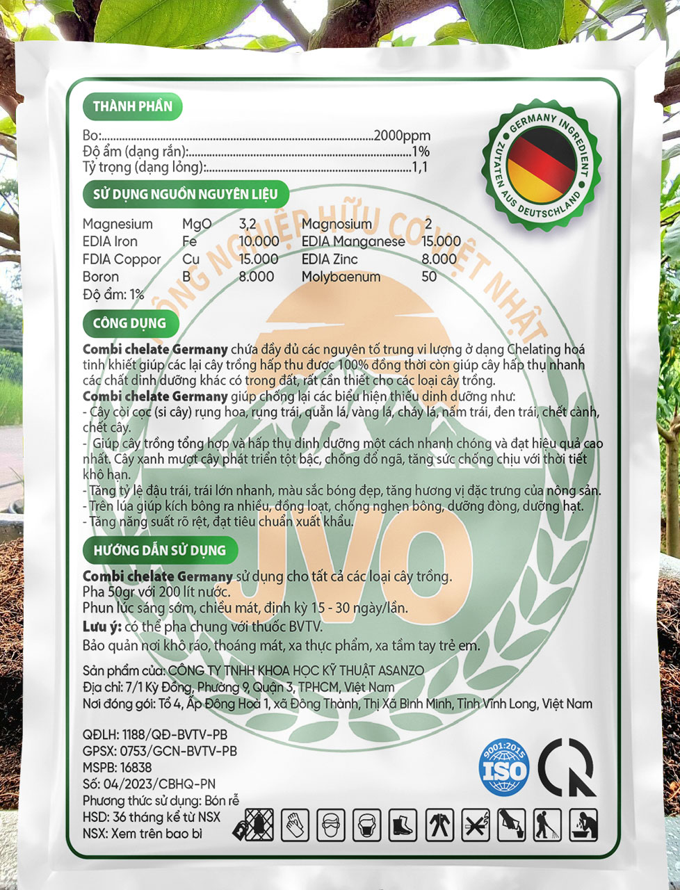 Phân Bón Lá Vi Lượng Combi Đức 30g JVO45 NongNghiepVietNhat
