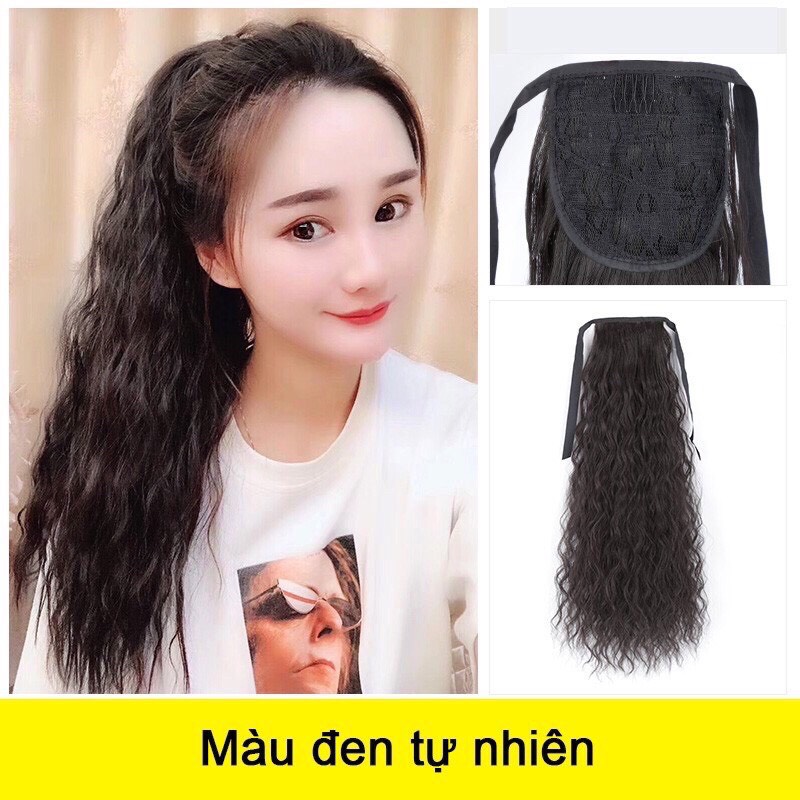 Tóc giả nữ cột❤️Tóc giả buộc xù đuôi