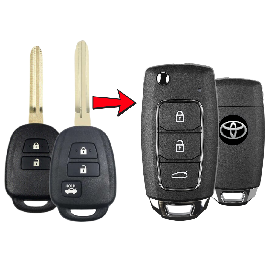 Remote học lệnh chìa khóa xe Toyota Vios đời 2006 đến 2025 V28