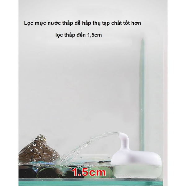 Bộ lọc bể rùa sobo mực nước thấp WP-08H