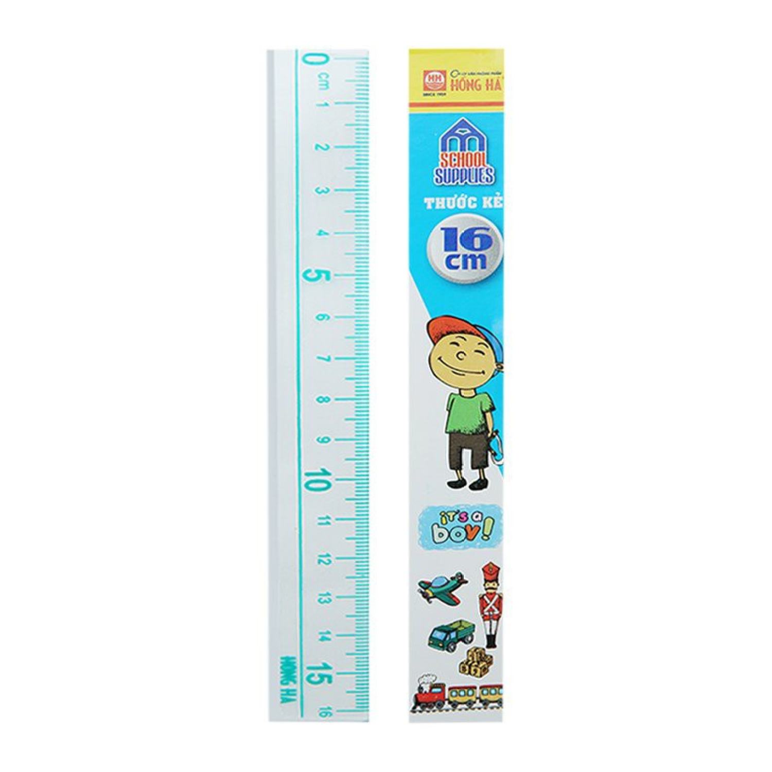Thước Kẻ Học Sinh 16cm Hồng Hà 3367