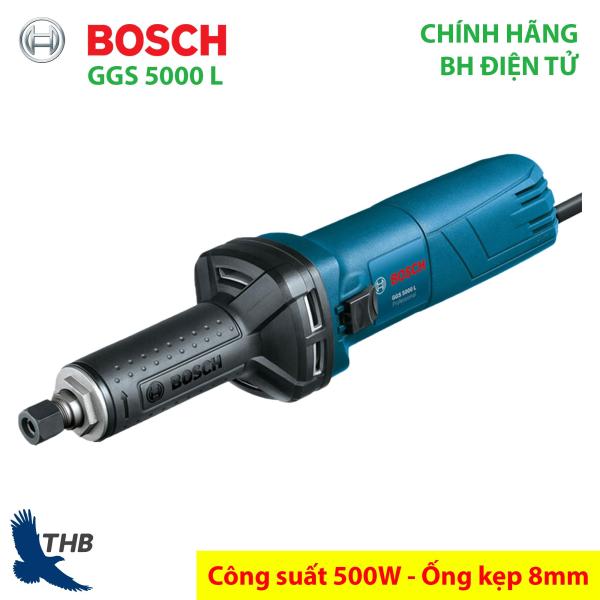 Máy mài lỗ Máy mài thẳng chính hãng Bosch GGS 5000 L Công suất 500W Ống kẹp 8mm Bảo hành điện tử 6 tháng