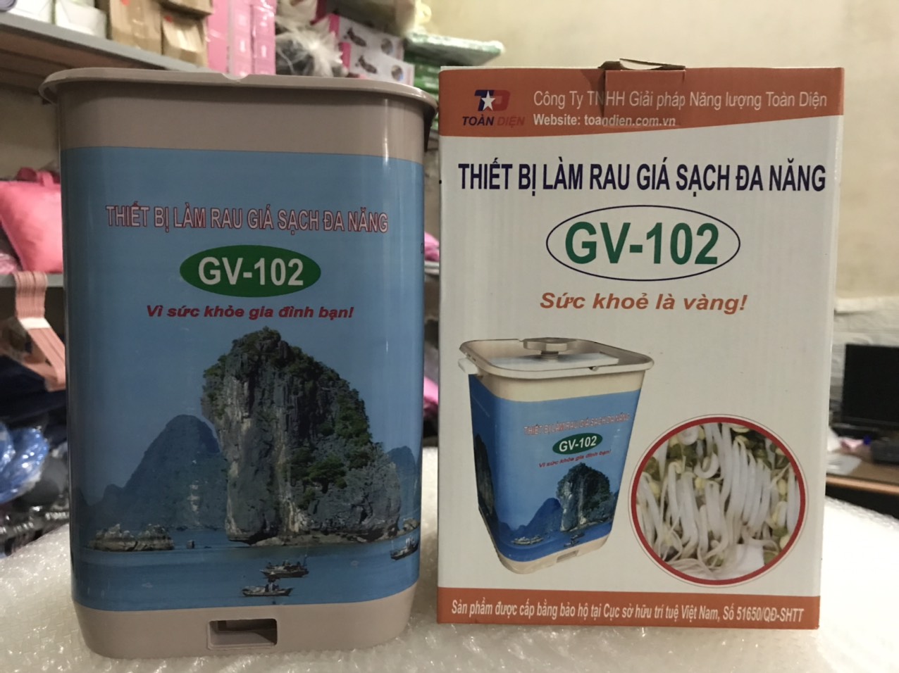 [Tặng kèm đỗ] Máy làm giá đỗ GV102 bán tự động
