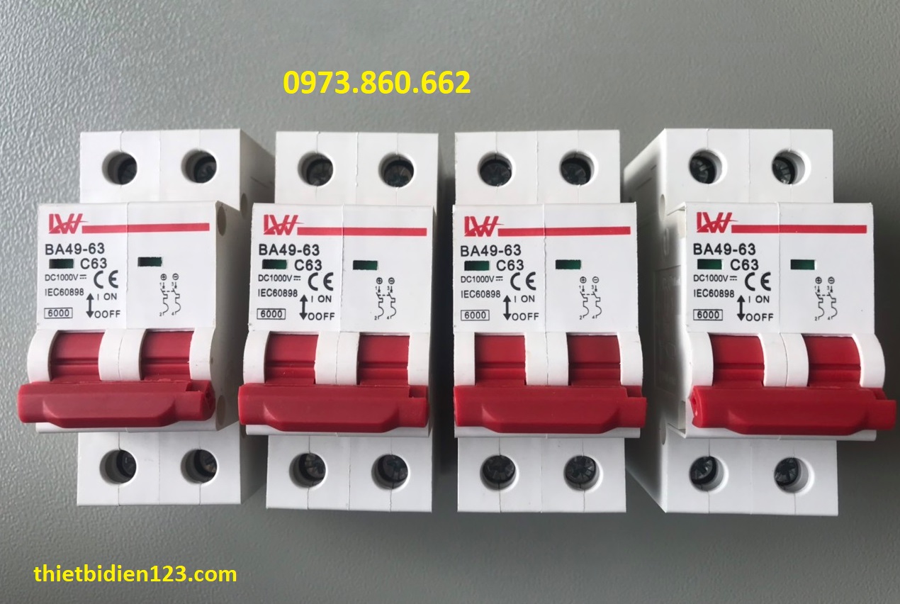 Aptomat DC 2P 1000V - CB DC 1000V