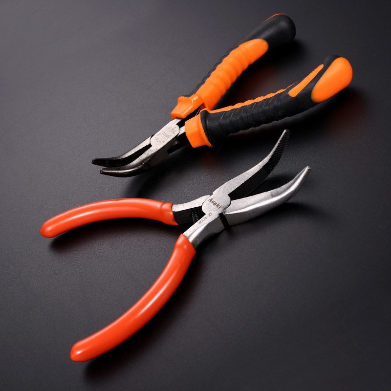 Kìm nhọn Asaki 5 inch AK-8296,kìm nhọn mũi cong mini 5 inch,kìm nhọn mỏ cong,kềm nhọn mỏ cong,kìm cắt chân linh kiện,kìm mũi dẹt mini,kìm mỏ nhọn,kềm cắt chân linh kiện,kềm nhọn mũi cong,kềm mỏ nhọn,kìm không răng, kìm nhọn mỏ dài,kìm bẹt
