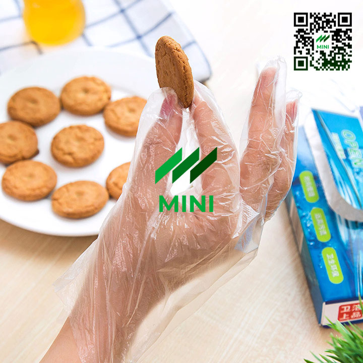 1 Hộp / 200 Chiếc - Găng tay nylon dùng 1 lần