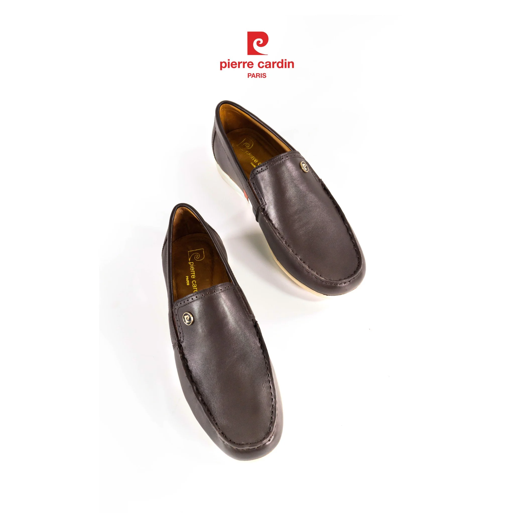 Giày lười nam cao cấp Pierre Cardin chất liệu da bò nhập khẩu cao cấp, lót êm làm từ da bò thấm hút mồ hôi, bảo hành 12 tháng - PCMFWLG 521