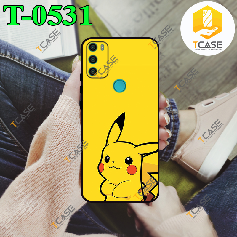 Ốp lưng Vsmart Star 5 - Ốp dẻo đen in hình Pikachu