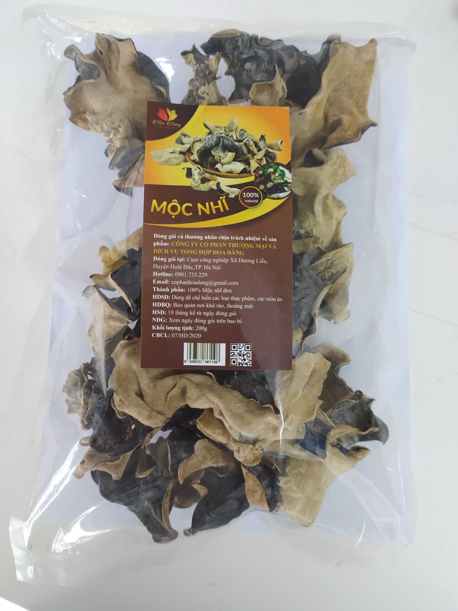 MỘC NHĨ GÓI 200G
