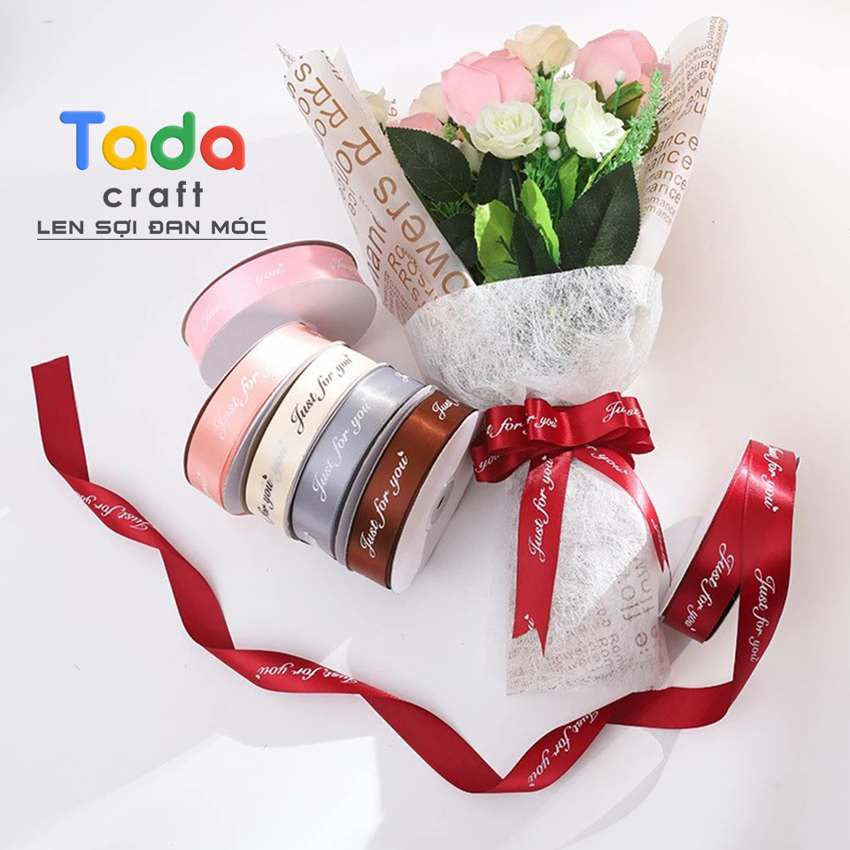 Ruy băng lụa "Just For You" bản 2,5cm