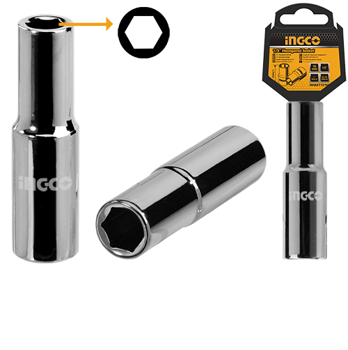 Đầu tuýp dài 6  góc 1/2 "- 27mm INGCO HHAST12273L