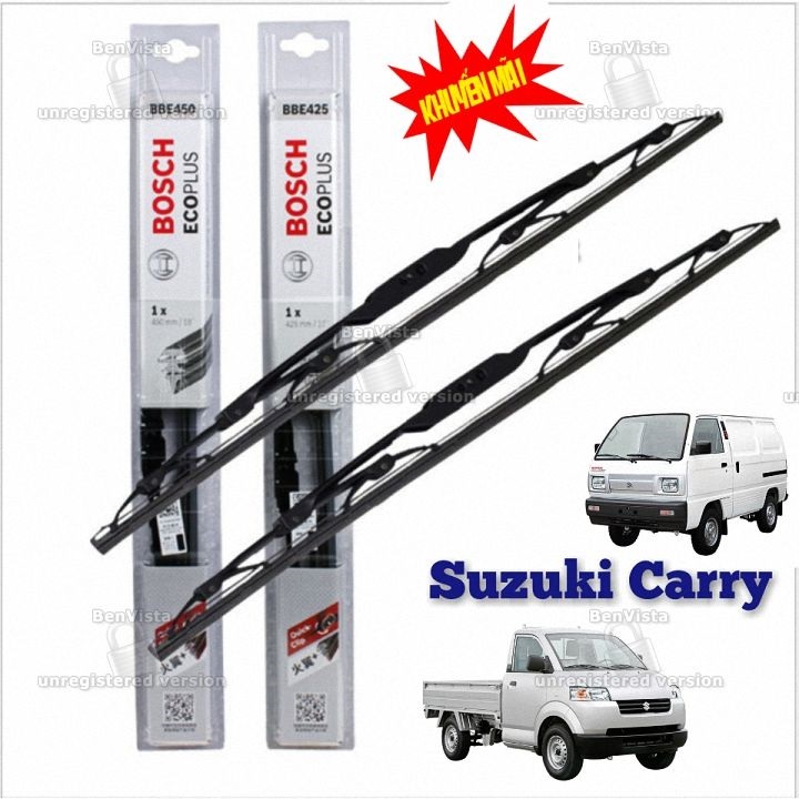 Gạt mưa suzuki super carry 5 tạ 500kg van 7 chỗ su cóc 16inch - bộ 2 chiếc